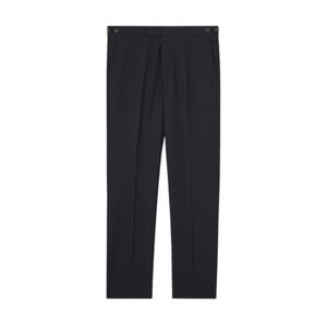 REISS Promise Wool-Blend Suit Trousers in Navy